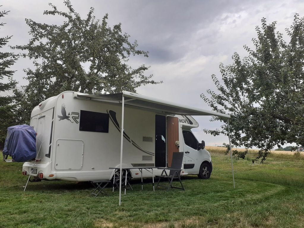 Granja en el valle de Jagst: un huerto con vistas