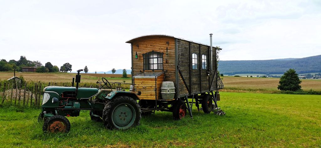 Ithblick-waggon en el Osterwald, Weserbergland