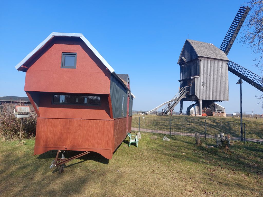 Tiny house at the Bock windmill in Beelitz