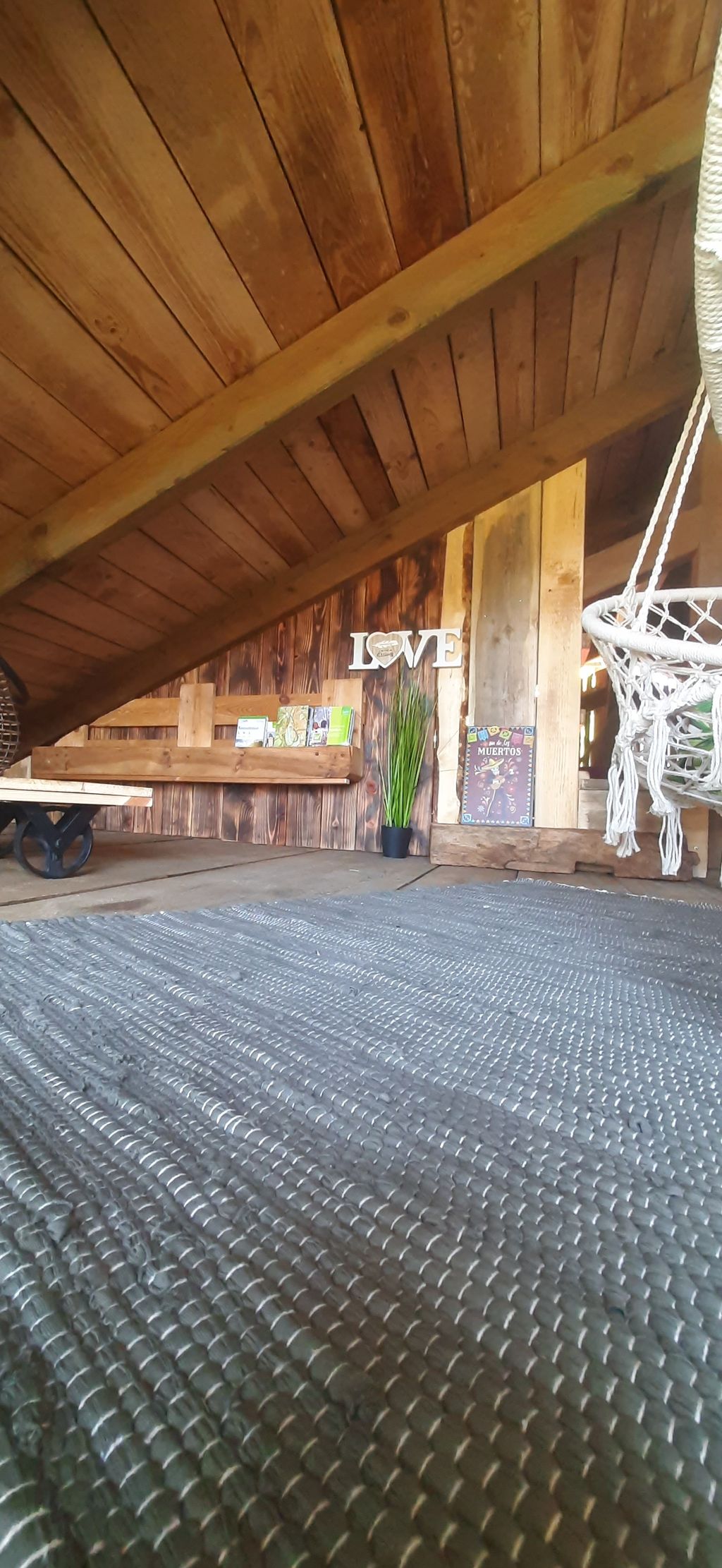 Un posto accogliente per dormire nel soppalco