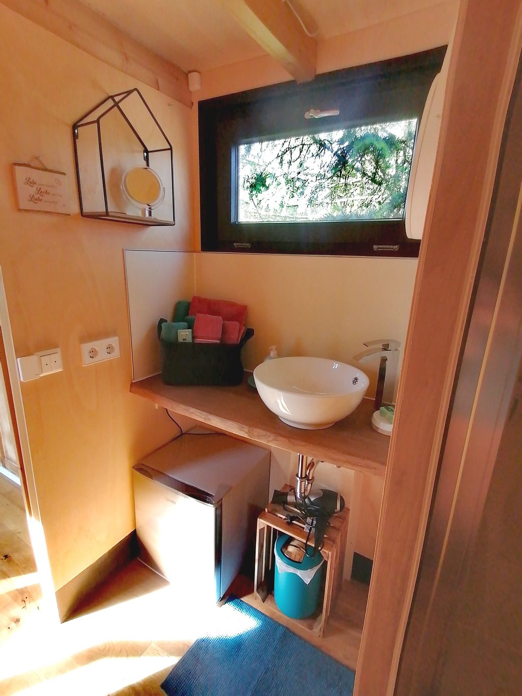 Vacaciones en el campo en una casita en la región de los lagos