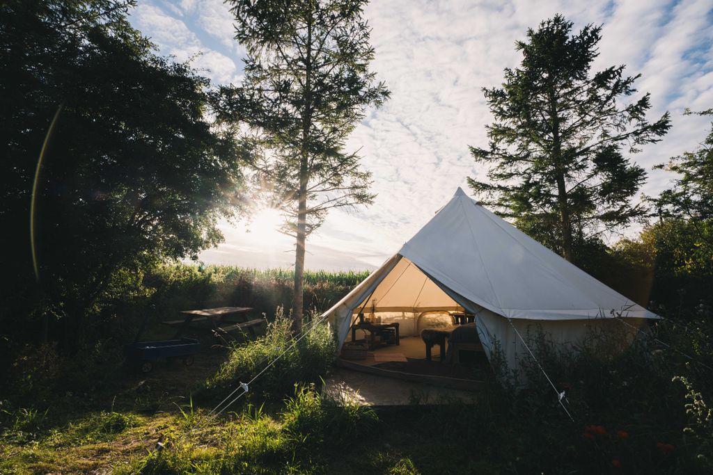 Tente Glamping au bord du lac de Bakkegaarden