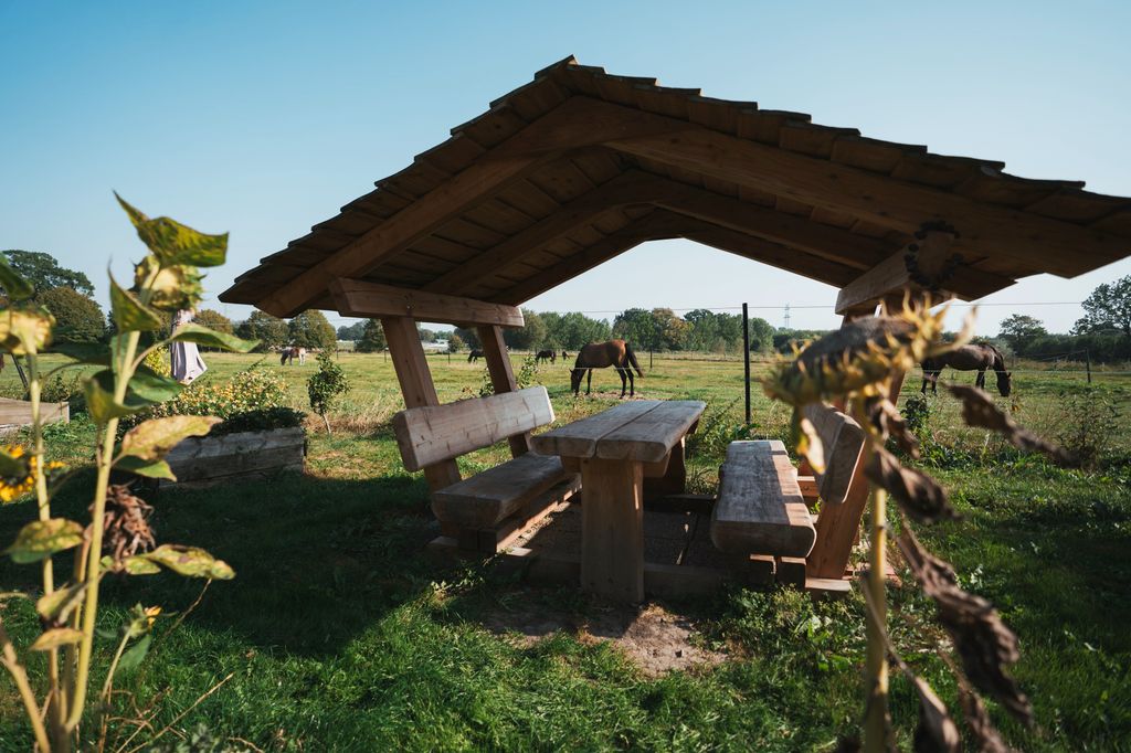Wiesen Camp auf dem Bauernhof
