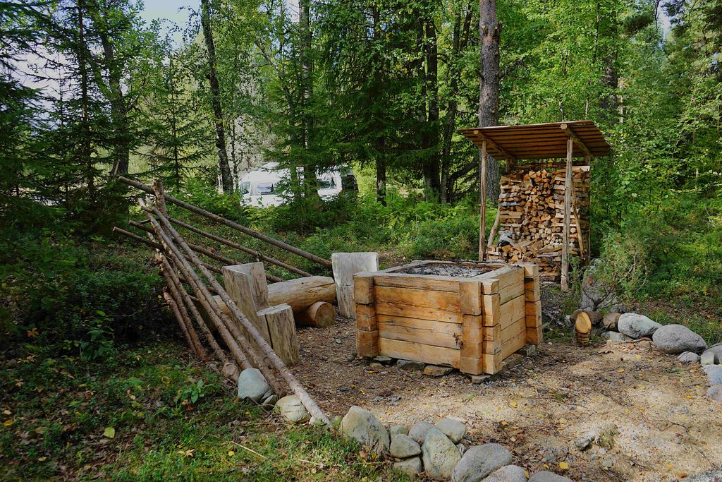 Natugården Udden direkt am Fluss Skellefteälven
