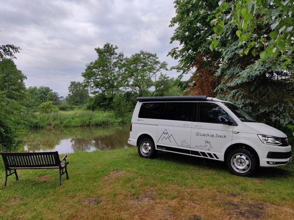 Camping en el Grenzufer / a orillas del Werra