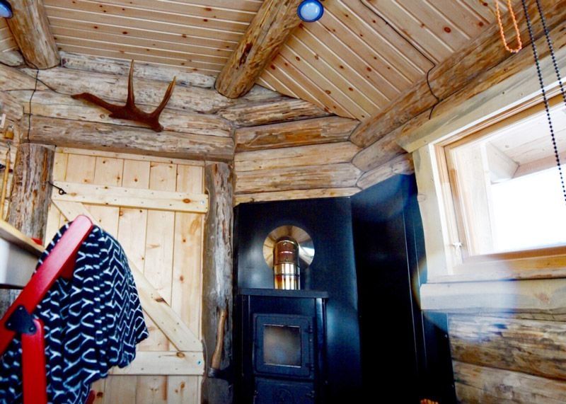 rustic log cabin "Mad Muskox" - border to wilderness