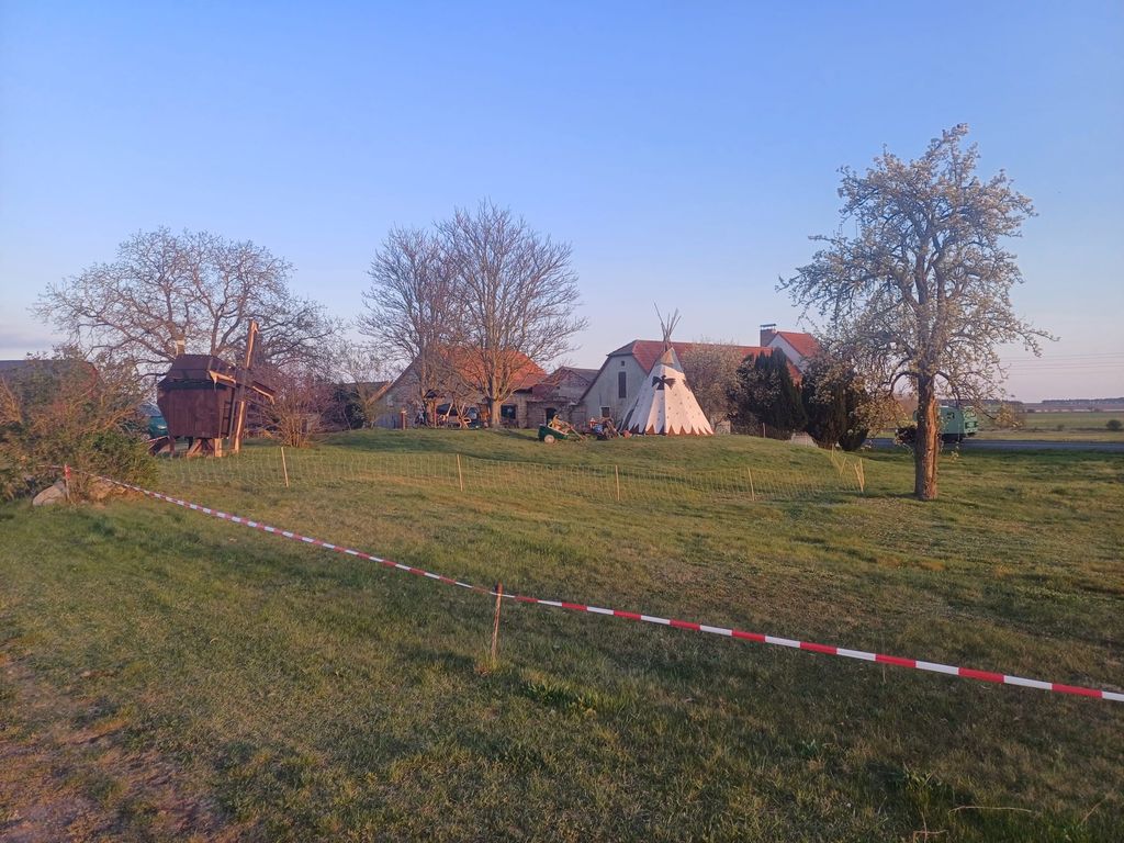 Idyllic place at the Bock windmill in Beelitz