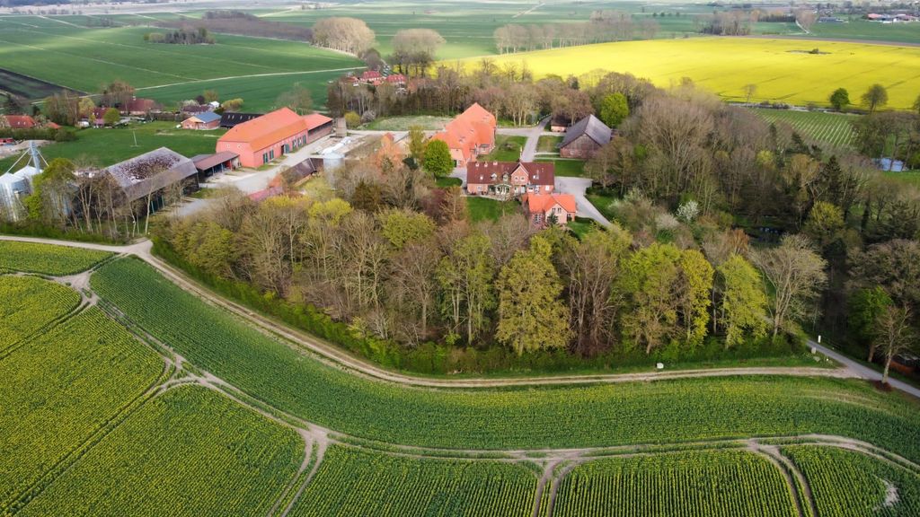 Idyllische Gutshofwiese 