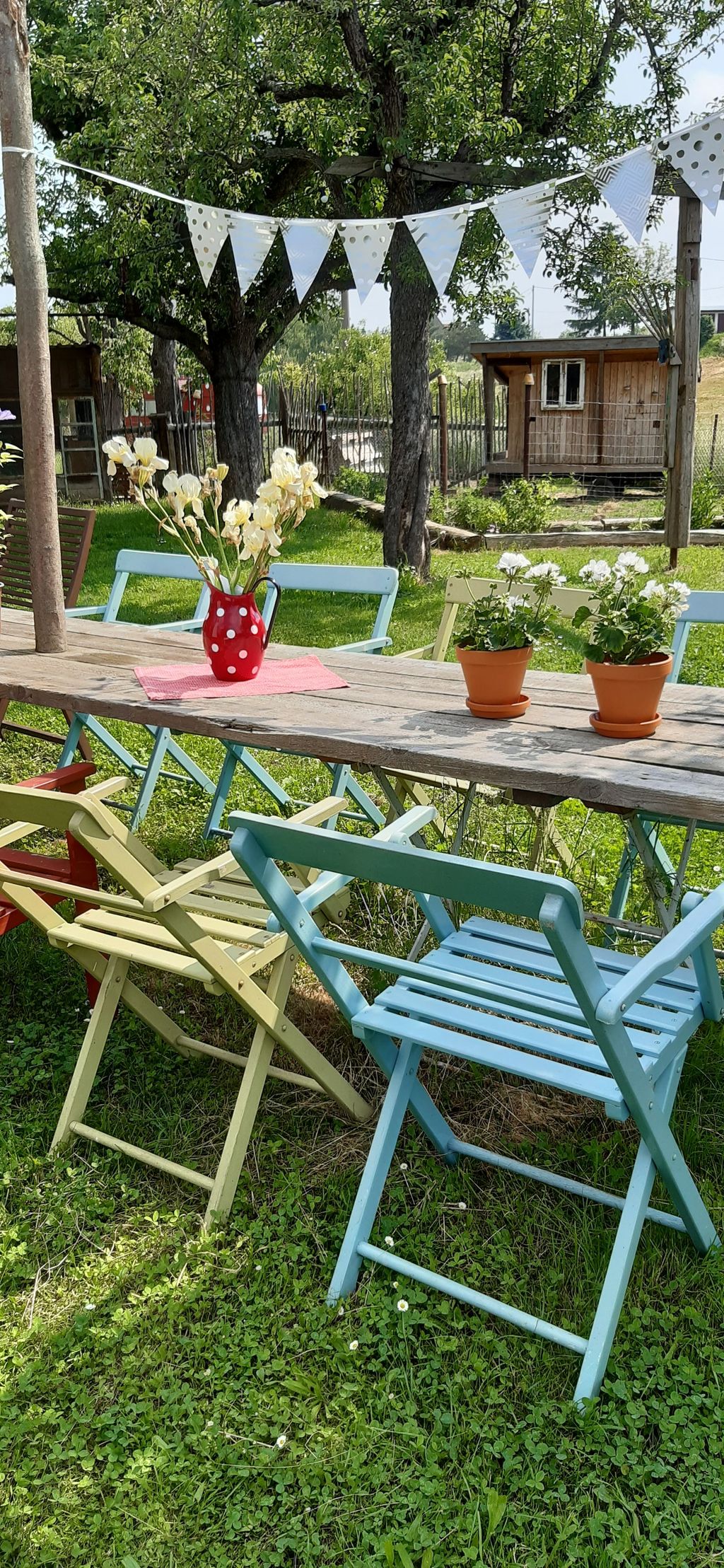 Unwind in the orchard meadow