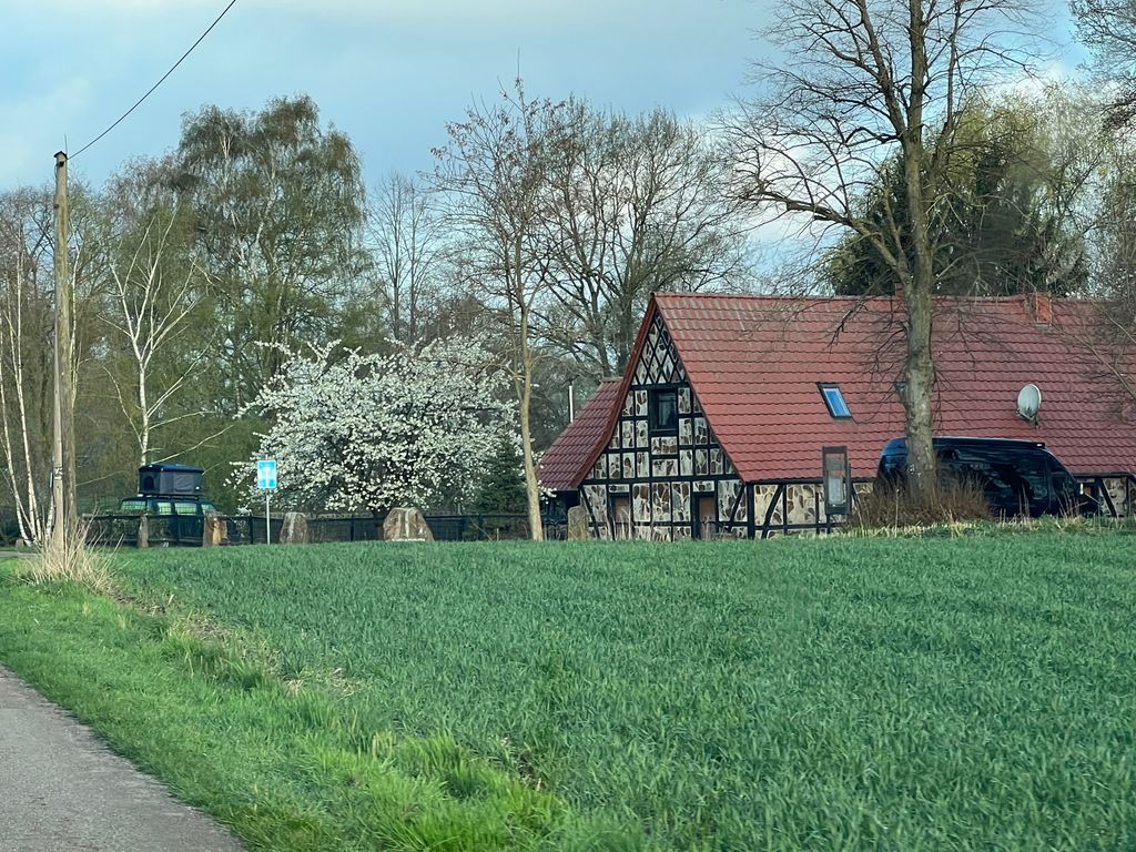 Tent site in the fruit meadow at the Mittelandkanal