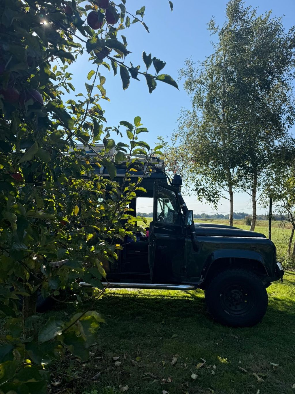 Campen auf unserer Apfelplantage 