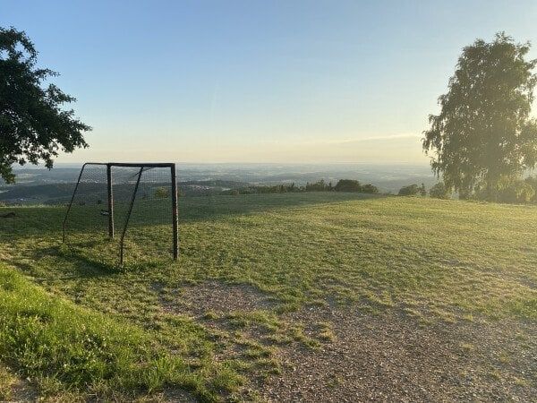 View into the distance in the Bavarian Forest