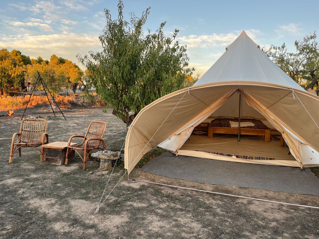 Glamping auf Olivenhain - Ruhe auf 500 m Höhe