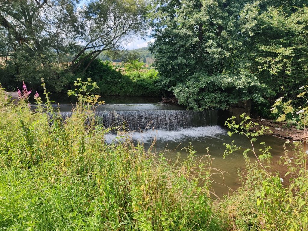 Camping at the watermill by the stream