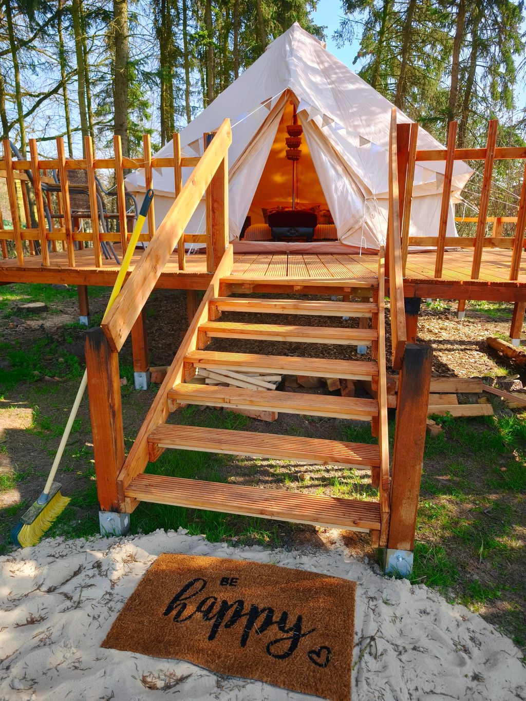 Glamping sur un terrain naturel