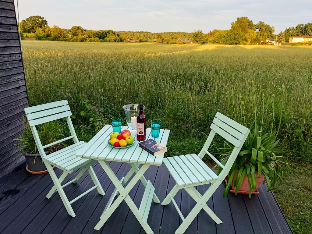 Vacaciones en el campo en una casita en la región de los lagos