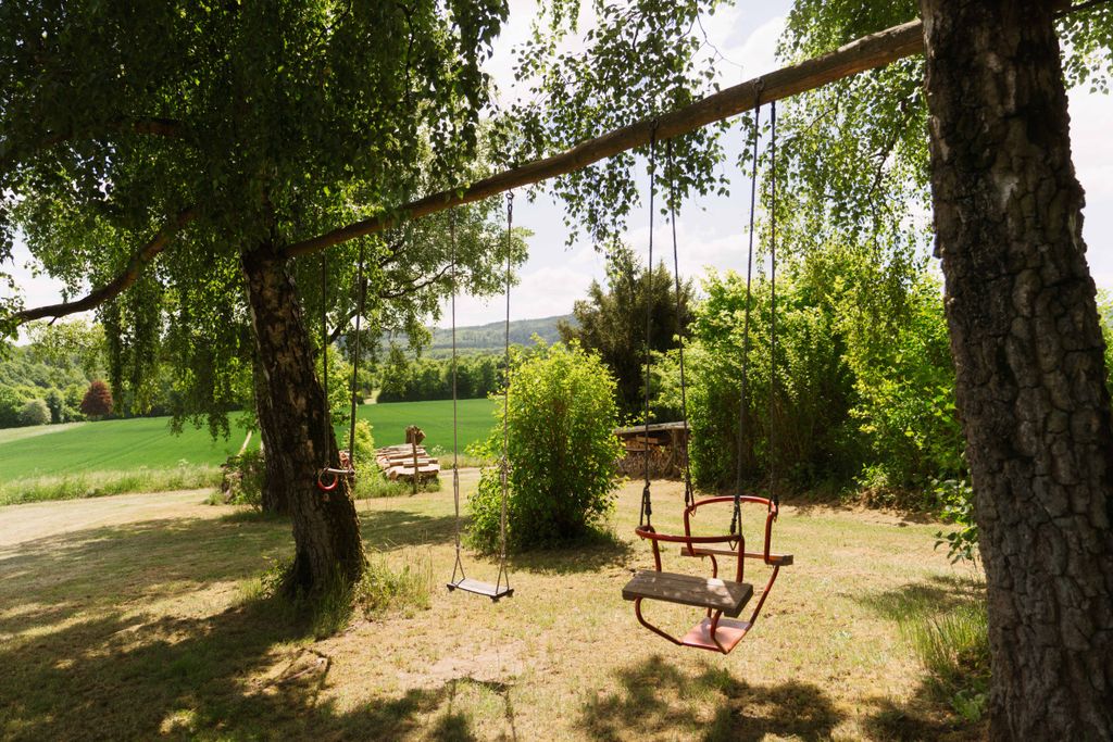 Large orchard meadow in the Weserberg(hinter)land