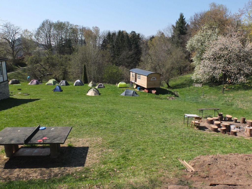 Beautiful meadow in Saxon Switzerland