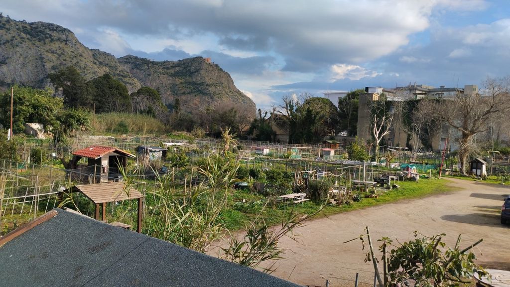 Biologische Oase in der Stadt Palermo