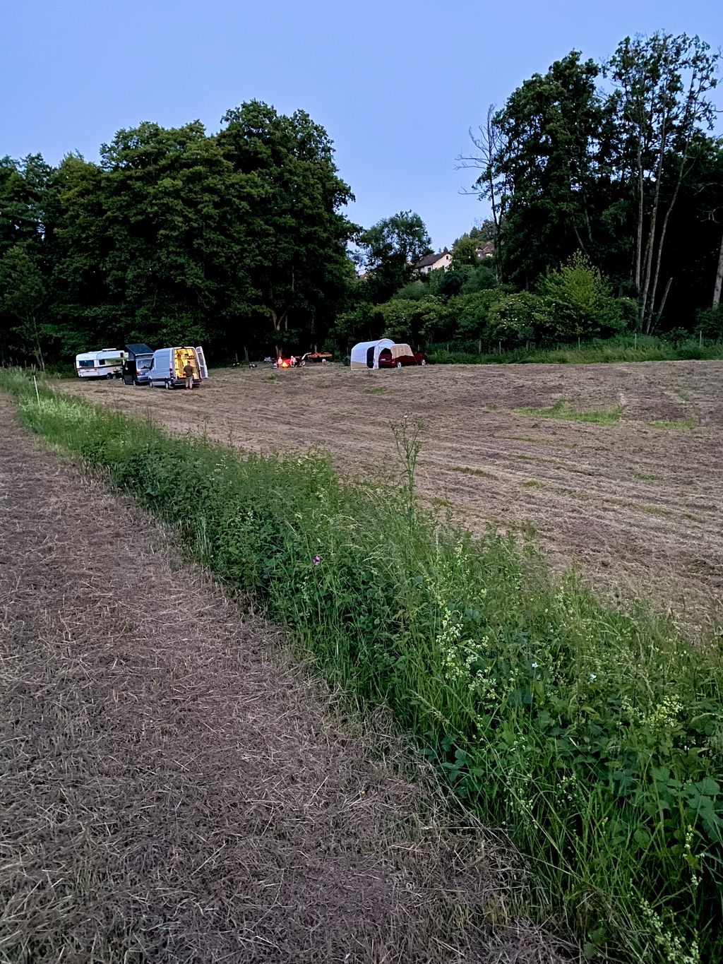 In the heart of the Spessart ♥ Pitch by the stream