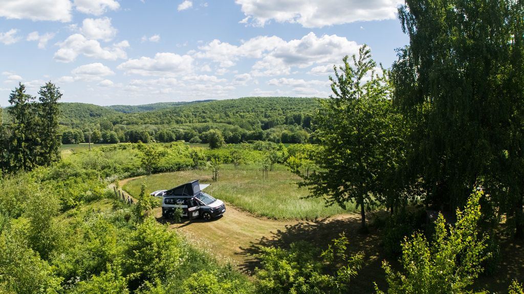 Large orchard meadow in the Weserberg(hinter)land