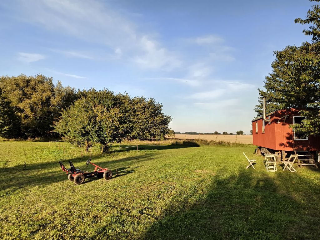 Emplazamiento en la granja de ovejas Saalkow, en Rügen