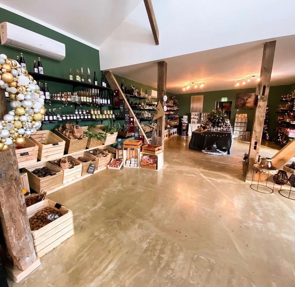 Campeggio in una fattoria di alberi di Natale di famiglia