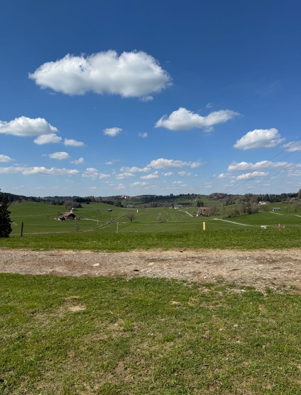 Tolle Aussicht an einem abgelegenen Platz am Wald
