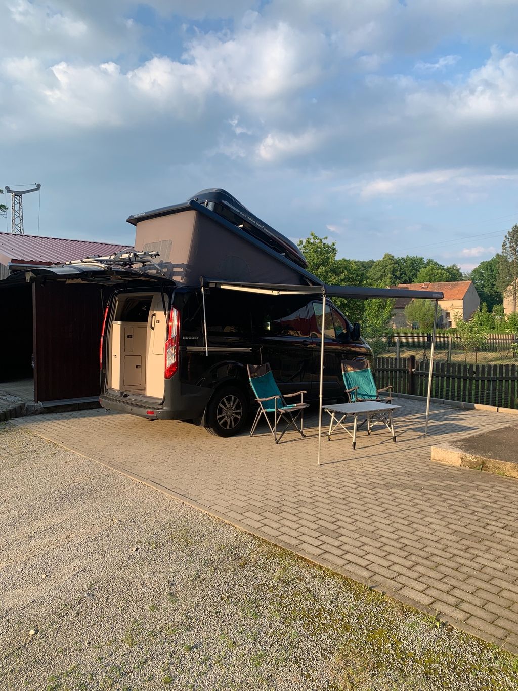 Acampar en Czorneboh, Alta Lusacia