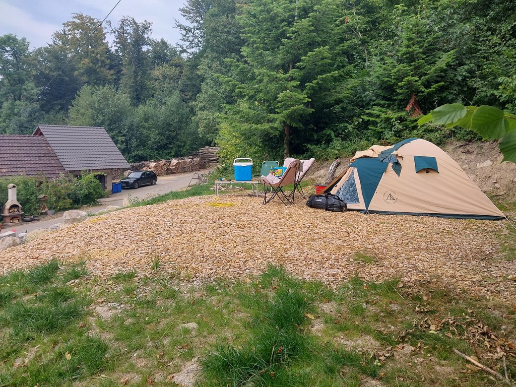 Panorama Campground with a view of the Rhine Valley