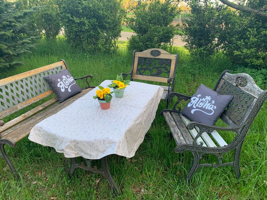Camping on the small farm in idyllic location