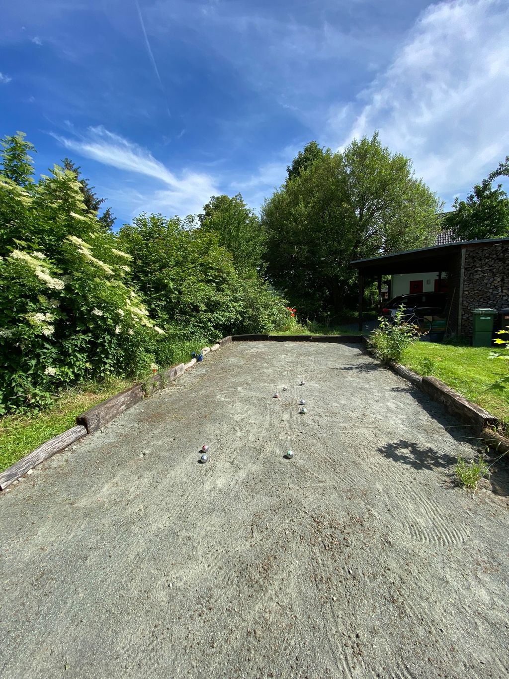 All-green solo time out on your own boules court