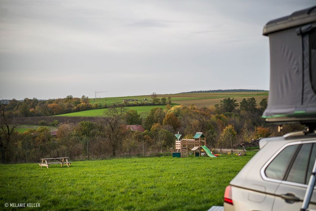 Meadow pitches on organic farm