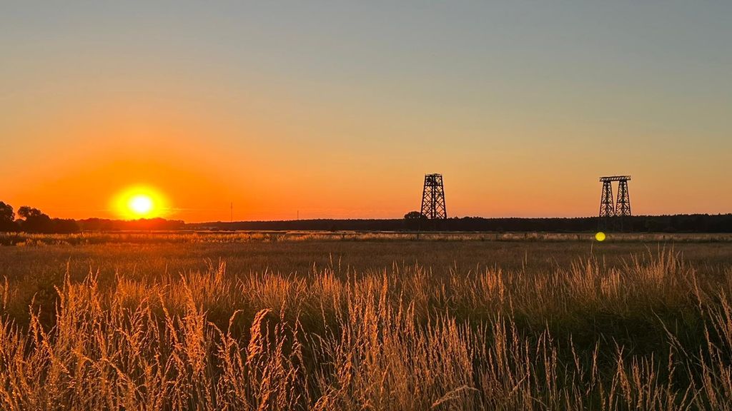 Grande prairie près du parc naturel de Hoher Fläming