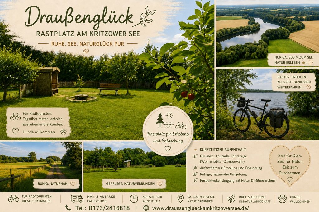 Rastplatz "Draußenglück" am Kritzower See