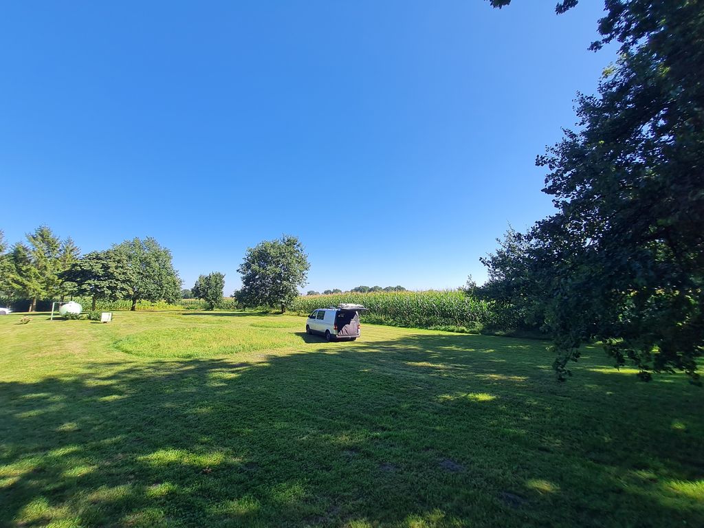 Farm on the dike path on the Oste