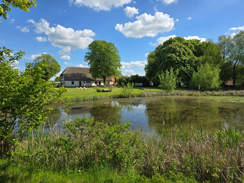 Ein Platz zum Rasten im Parkland Mecklenburgs