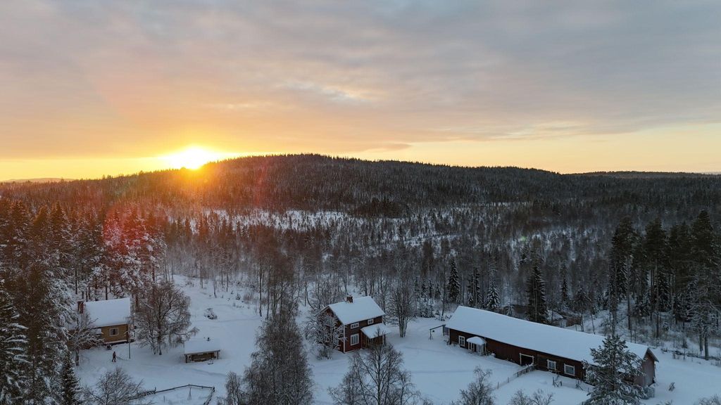 Schwedisches Bauernhaus in Lapland