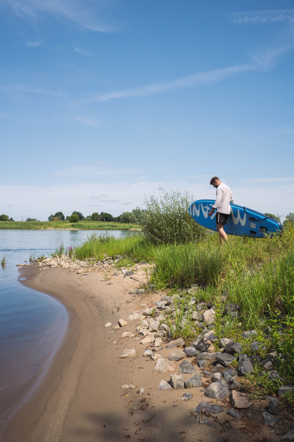 Camping on the Elbe with access to the Elbe beach