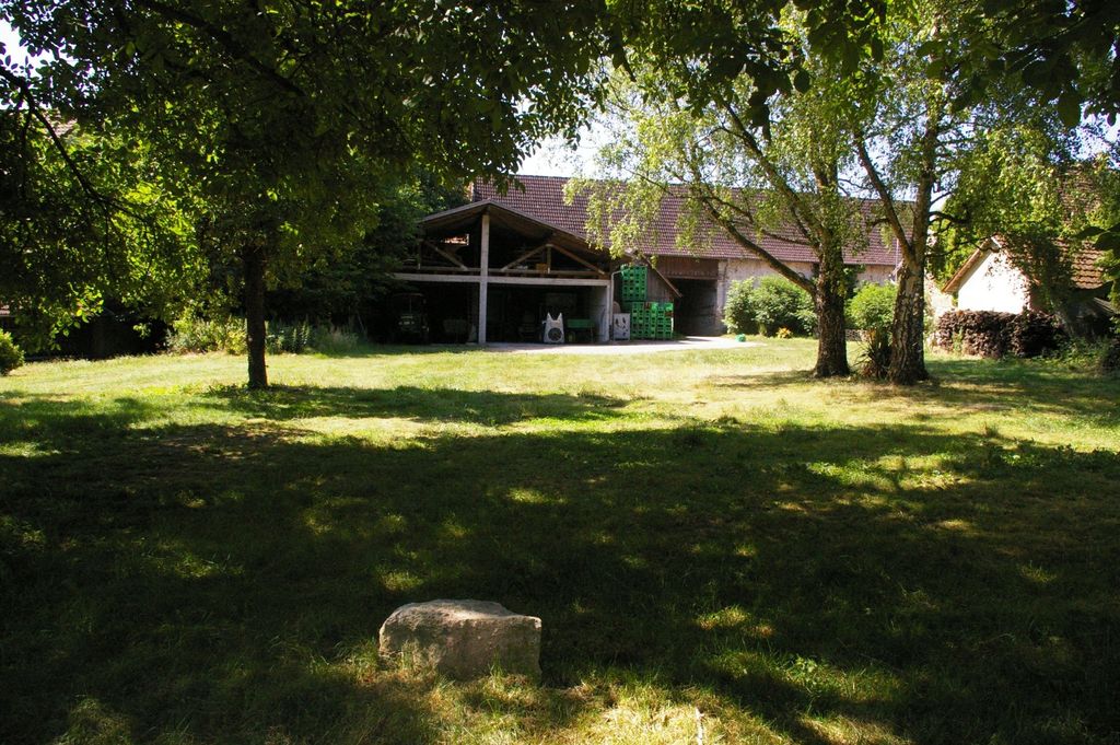 Idílico prado detrás de la bodega