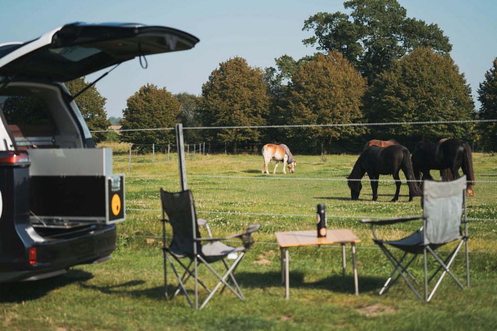 Wiesen Camp auf dem Bauernhof