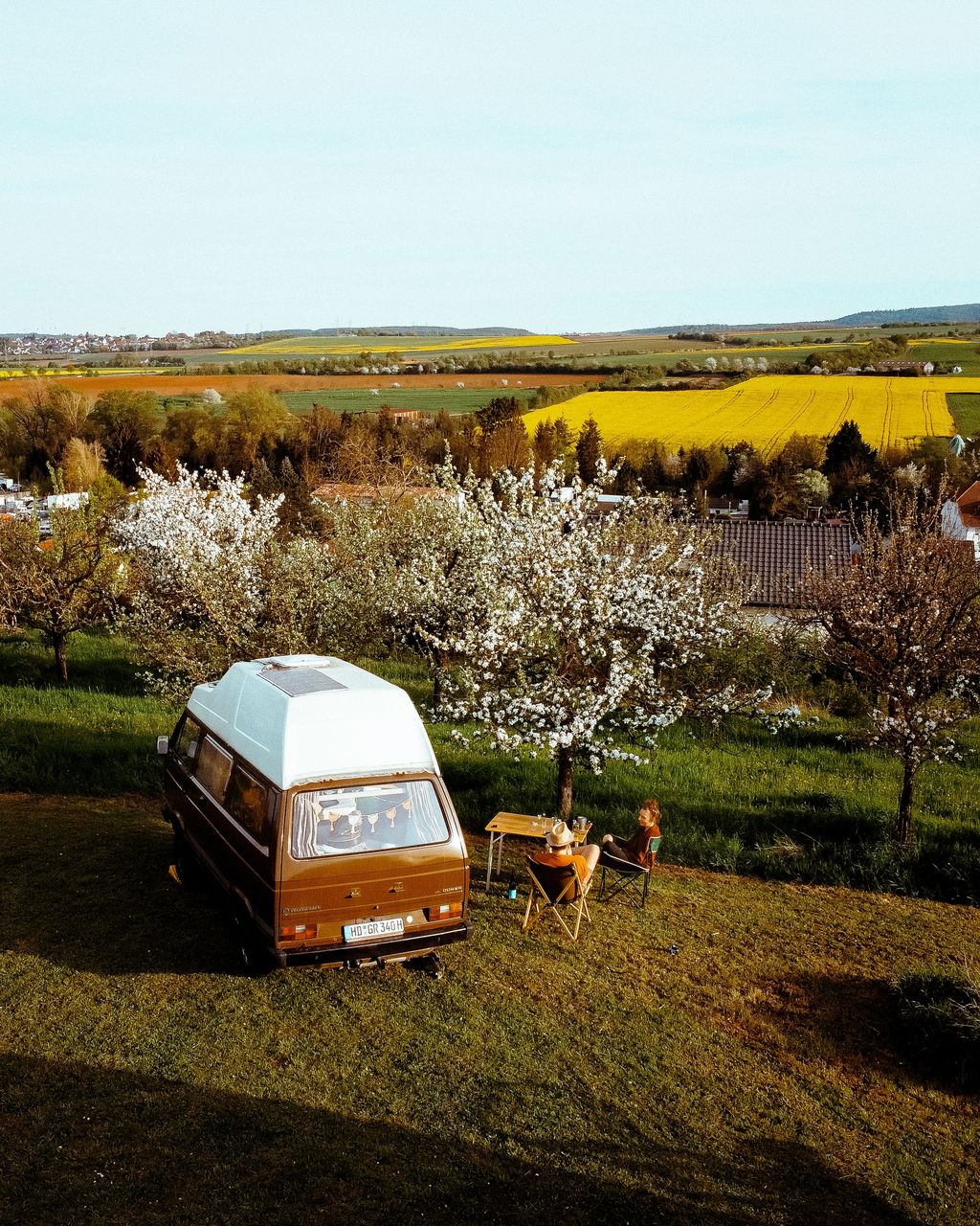 Camping auf der Obstwiese