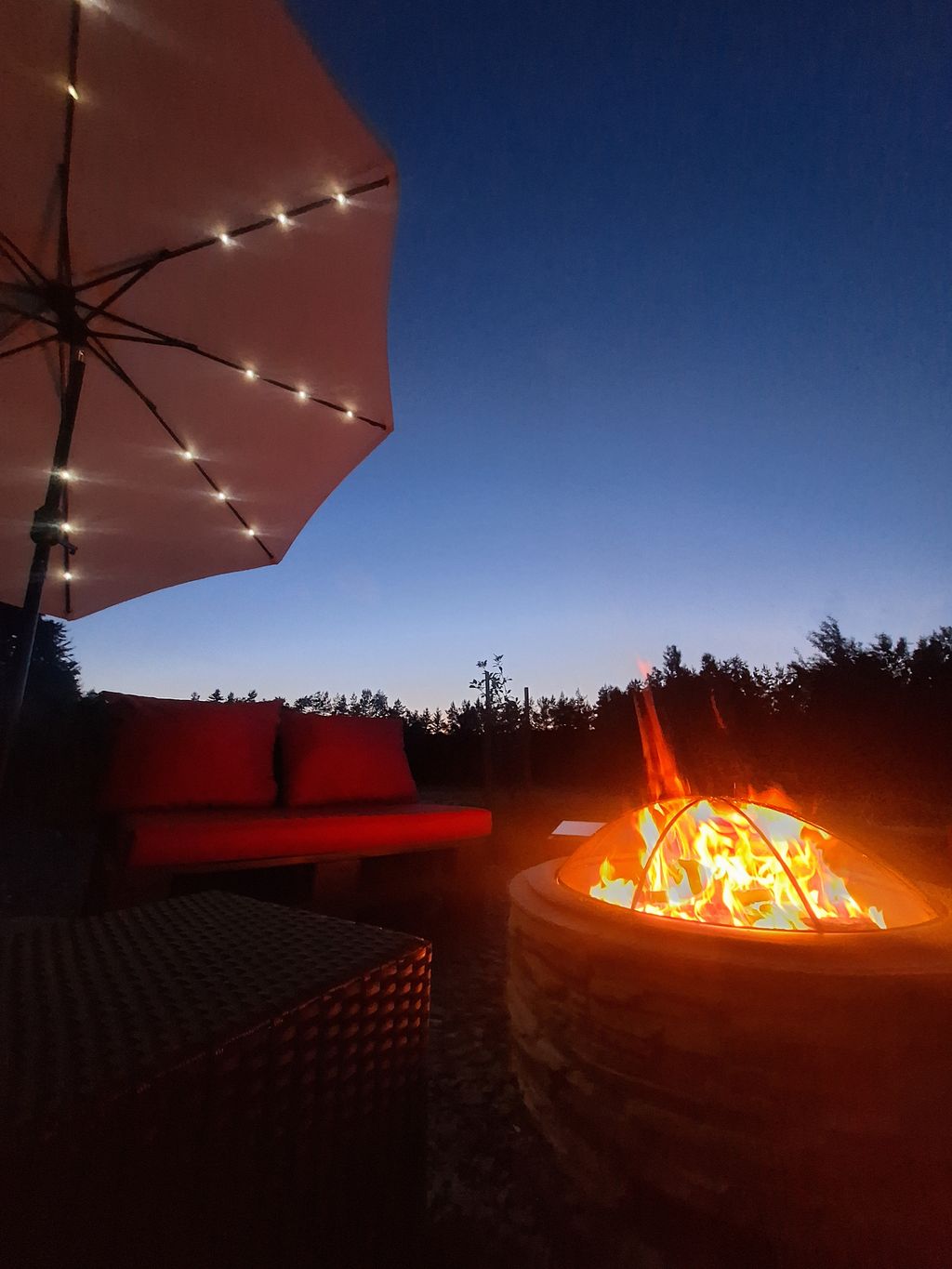 Camping natural cerca de la frontera