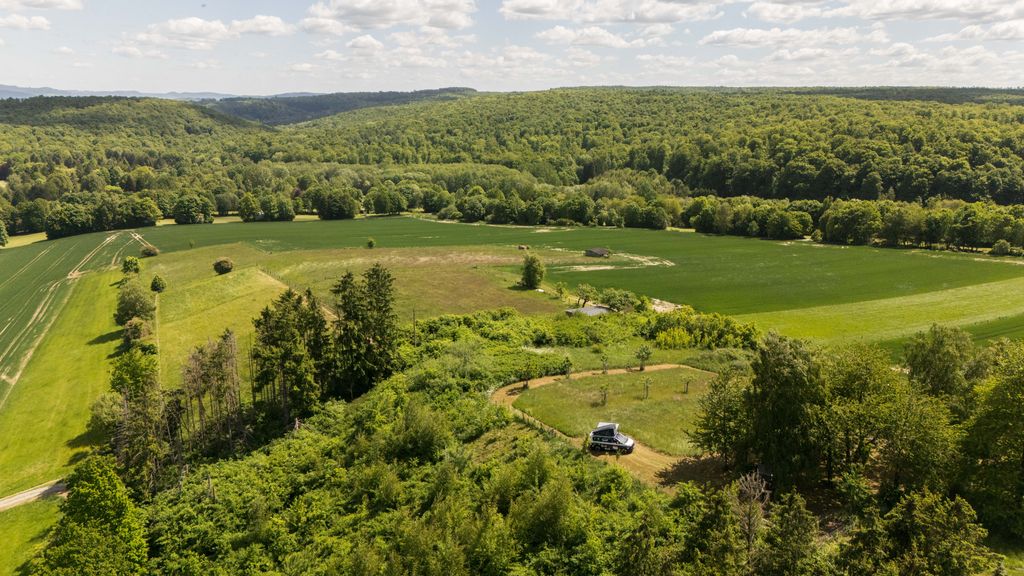 Large orchard meadow in the Weserberg(hinter)land