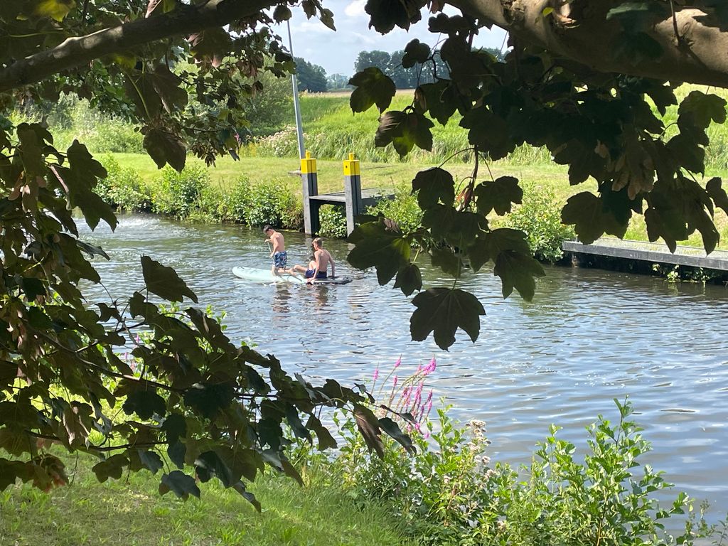 On the riverbank at the old paper mill