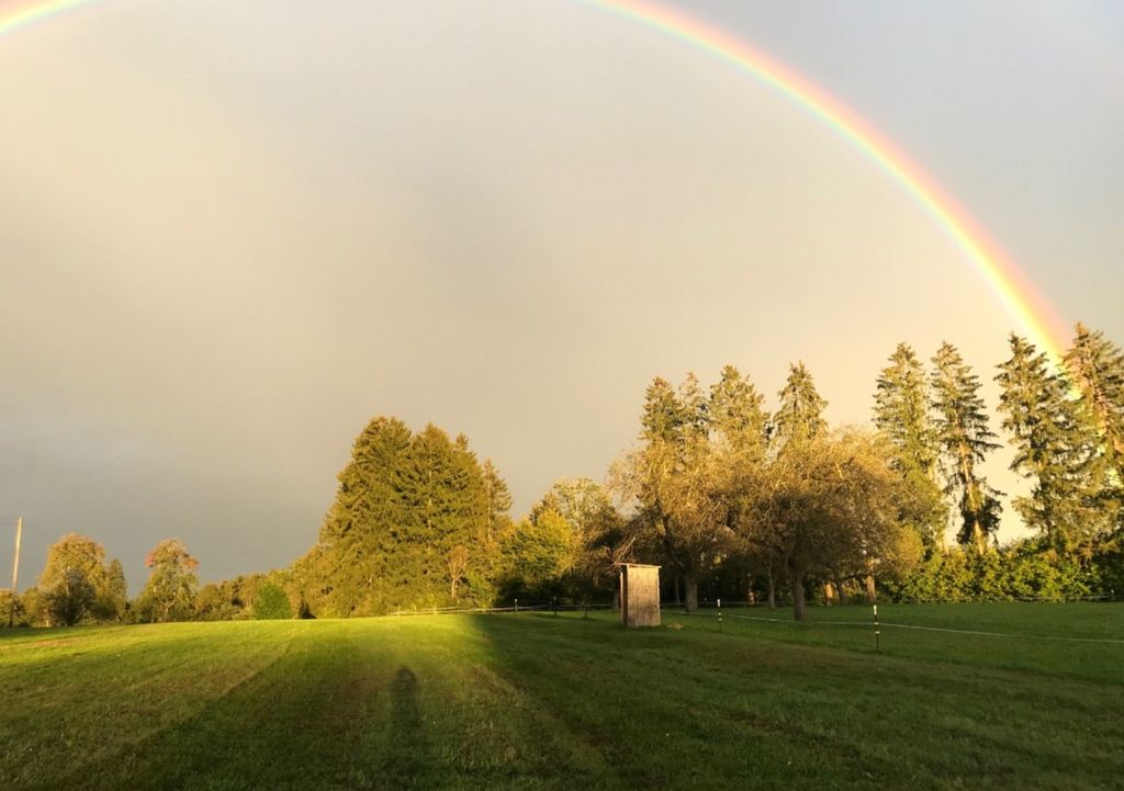 Lugar idílico en el interior del lago de Constanza