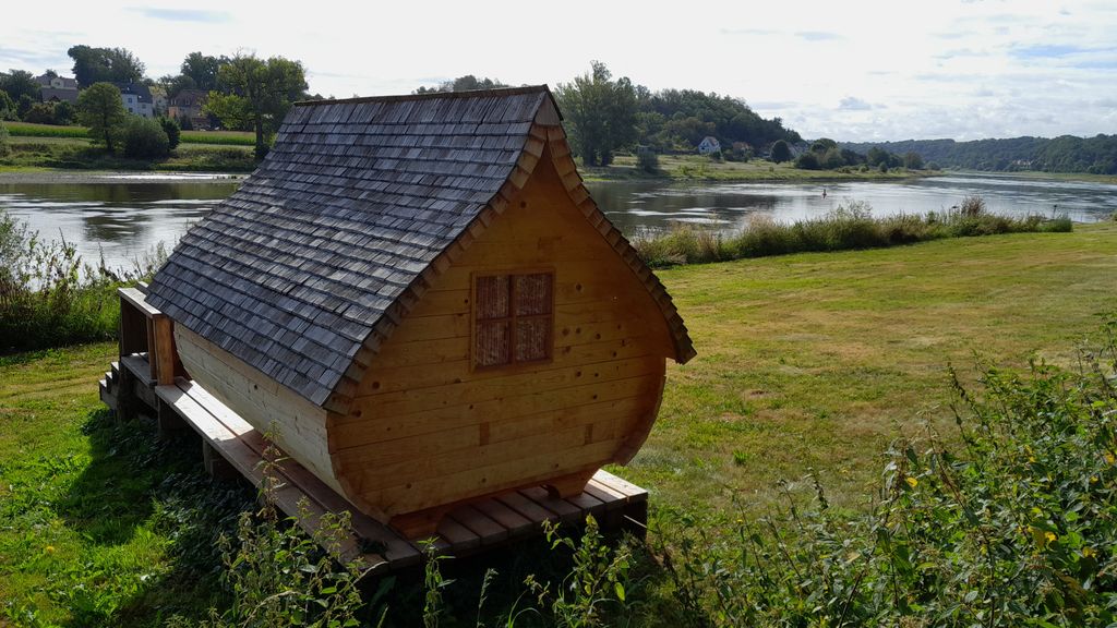 Hobbithäuschen direkt an der Elbe
