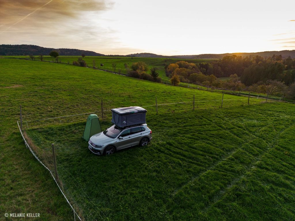 Meadow pitches on organic farm