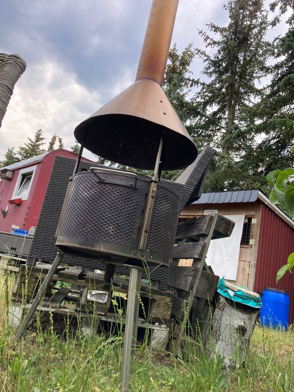 Bauwagen im Lausitzer Seenland am Dubringer Moor