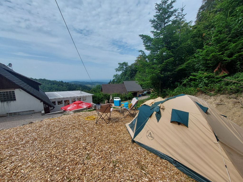 Panorama Campground with a view of the Rhine Valley